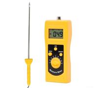 Eawfgtuw Medidor digital de humedad de alta frecuencia, sonda de 450 mm, pantalla digital retroiluminada, alarma de batería baja para suelos de grano de madera, hormigón, para pruebas industriales