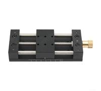 Eawfgtuw Mesa deslizante de etapa lineal para estación de desplazamiento de traducción de eje X, rango de 75 mm/120 mm, aleación de aluminio con acero inoxidable, capacidad de carga de 10 kg (0-75 mm