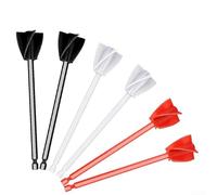 Eawfgtuw Mezclador de pintura para taladro, juego de 8 piezas, paleta mezcladora de resina con diseño en espiral, 6.5 x 1.4 pulgadas, para epoxi, pintura, esmalte, para taladros de 3/8 pulgadas y más