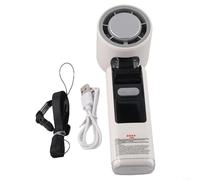 Eawfgtuw Mini ventilador de refrigeración portátil USB con 100 ajustes de velocidad, pantalla digital, ultraligero, diseño de mano, alimentado por USB, para viajes, camping, senderismo, al aire libre