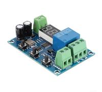 Eawfgtuw Módulo de descarga de carga de batería XH-M608 6-40V con placa de visualización de voltímetro digital Circuito de protección contra sobretensiones para baterías de litio azul