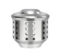 Eawfgtuw Moka Pot - Cafetera de acero inoxidable con válvula antisalpicaduras, tapa de protección contra salpicaduras de acero 304 que evita derrames y desorden