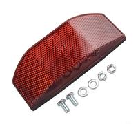 Eawfgtuw Mountain - Reflector trasero para bicicleta, reflector acrílico de seguridad de gran angular para luz trasera de rack, montaje ajustable de 15 a 80 mm con tornillos M5, panel biselado de alta