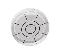 Eawfgtuw Nivel de burbuja de 32 mm para nivel. Medidor circular redondo con líquido amarillo fluorescente, precisión de 20°-30°, construcción acrílica para uso profesional y doméstico-4