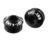 Eawfgtuw Paquete de 2 piezas para pedal de bicicleta para rosca M14xP1.0, aleación de aluminio, cubiertas de polvo, piezas de reparación protectoras para brazos de manivela de 9/16 pulgadas, negro (5