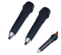 Eawfgtuw Paquete de 2 puntas de carburo para bastón de senderismo, acero endurecido para puntos de repuesto para senderismo, para picos de metal duraderos alternativos a los extremos de goma, color