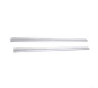 Eawfgtuw Paquete de 2 sellos de repuesto para puerta de ducha de 50 cm, tira deflectora de agua para recinto de bañera, se adapta a 6/8/10/12/15 mm, junta de goma transparente para separación húmeda y