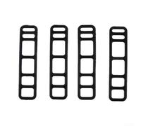 Eawfgtuw Paquete de 4 bandas elásticas de silicona negra para montar luces de bicicleta, cronómetro, bombas, kits de herramientas y accesorios compatibles con plegado de carretera de montaña (C)