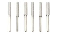 Eawfgtuw Paquete de 6 fresas de afilado de motosierra de esmeril de 4 mm, 4,8 mm, 5,5 mm para herramientas giratorias, cabezales de molienda plateados para afilar cadenas de motosierra, pulir madera