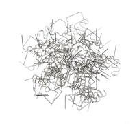 Eawfgtuw Para 100 grapas de acero inoxidable de 0,6/0,8 mm para reparación de soldadores de plástico para parachoques de coche, formas de onda planas precortadas para plástico automotriz (grapas