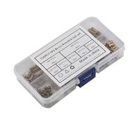 Eawfgtuw Para 150 piezas de insertos de calor roscados de latón para impresión 3D de plástico, juego de tuercas moleteadas con longitudes variadas (3-12 mm), compatible con tornillos, incluye