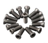 Eawfgtuw Para 20 piezas M2 M2.5 para .5 M5 para tornillos Torx para inserto de carburo de repuesto para herramientas de torno CNC, compatible con soportes de herramientas de hoja de aleación dura