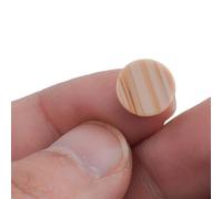 Eawfgtuw Para 9 botones de llave de saxofón para piezas de repuesto de saxofón soprano alto tenor, compatible con llaves de plástico beige, azul y marrón, para una fácil instalación (marrón)