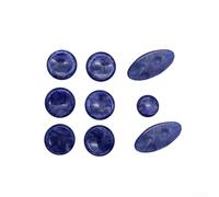 Eawfgtuw Para 9 piezas de botones de llave de saxofón para piezas de repuesto de saxofón soprano alto tenor, compatible con llaves de plástico beige, azul, marrón, para una fácil instalación (azul)