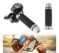 Eawfgtuw Para agarre del acelerador con pantalla LCD, manubrio acelerador de scooter eléctrico de 36 V-72 V, ajuste de velocidad de 3 velocidades, medidor de voltaje, cable de 0.5 m, 22.2 mm apto para