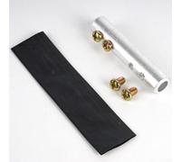 Eawfgtuw Para bloque de terminales de conector de presión de aluminio para conexión de cable, 10-50 mm, con tubo termorretráctil, material de cobre y aluminio grueso, oxidación (A)