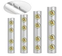 Eawfgtuw Para bloque de terminales de conector de presión de aluminio para conexiones de cable, 10-50 mm con tubo termorretráctil, material de cobre y aluminio grueso, oxidación (C)