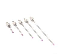 Eawfgtuw Para carbúnculo de 2 mm de cabeza de acero M2.5 rosca micrómetro indicador sonda para indicadores de esfera y para máquinas CMM con opciones de 10 mm a 50 mm (tungsteno, 10 mm)