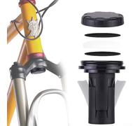 Eawfgtuw Para horquilla de bicicleta, orificio inferior, tubo de dirección, tapa de barro, montaje antipérdida, con diseño de goma de silicona expandible para diámetro interno de 18 mm a 30 mm, color