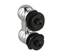 Eawfgtuw Para lengüetas de tambor de un solo extremo para montaje lateral, herrajes de aleación de aluminio con tornillos y arandelas, compatible con agujeros de 26/38/51/66/80/90 mm a (26 mm)