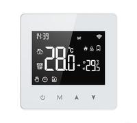 Eawfgtuw Para termostato alimentado por batería, controlador inalámbrico con aplicación, control de voz, horario de calefacción programable 5+2 para el hogar