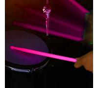 Eawfgtuw Para un par de baquetas luminosas 5A que brillan en la oscuridad, tambor fluorescente para batería electrónica de jazz, material de nailon con azul, verde y rosa (rosa)