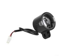 Eawfgtuw Para Xiaomi para Mijia E25 E45 Conjunto de faros delanteros de scooter eléctrico, reemplazo de cubierta de lámpara frontal de plástico para Elite para Pro, para carcasa negra con cable de