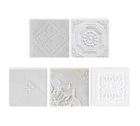 Eawfgtuw Pegatinas decorativas impermeables de espuma XPE para techo y pared, 35 x 35 cm, paquete de 10 unidades, paneles resistentes al aceite, para el hogar, cocina, baño, protección contra la