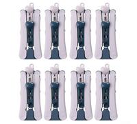 Eawfgtuw Perchas de viaje plegables giratorias de 360 grados, paquete de 8 perchas antideslizantes para el hogar, hotel, camping y embalaje de maleta (azul)