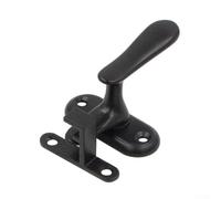 Eawfgtuw Pestillo de puerta corredera de acero inoxidable con hebilla de asa, resistente para cerradura de seguridad de ventana, diseño de doble ranura para tarjetas para puertas y ventanas, tornillo