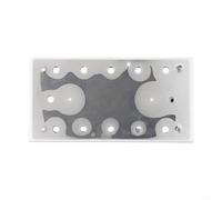 Eawfgtuw Placa de señal de inodoro para puerta o pared de baño, señalización acrílica con acabado galvanizado, etiqueta de navegación de baño negra (108) (D)