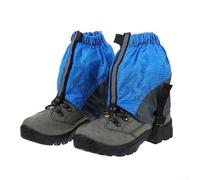 Eawfgtuw Polainas de senderismo impermeables con tiras reflectantes, cubiertas de tobillo a prueba de barro para botas, protectores de piernas de nieve hechos de nailon resistente al agua, protección