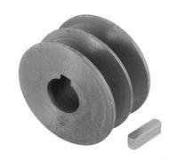 Eawfgtuw Polea de correa trapezoidal tipo A, polea de motor de doble ranura para herramientas eléctricas, hierro fundido, compatible con correa de distribución serie A, 50 mm-100 mm de diámetro (58 x