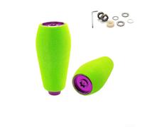 Eawfgtuw Pomo de mango de carrete de pesca EVA para Daiwa DRT MK1 Baitcasting Reel Grip Reemplazo de eje de metal morado 1 juego (2 juegos púrpura)