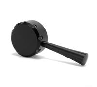 Eawfgtuw Pomo de repuesto para palanca de agua caliente compatible con máquinas de café espresso 878 870, construcción de aleación de aluminio para suave (negro)