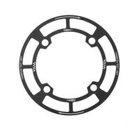 Eawfgtuw Protector de cadena de bicicleta de aleación de aluminio 104 placa de protección para piñón 32-42T, cubierta de escudo negro para ciclismo, brazo de manivela, protector de placa dental (38