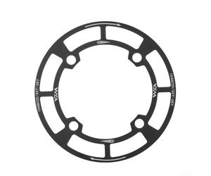 Eawfgtuw Protector de cadena de bicicleta de aleación de aluminio 104 placa de protección para piñón 32-42T, cubierta de escudo negro para ciclismo, brazo de manivela, protector de placa dental (38