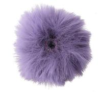 Eawfgtuw Protector de parabrisas para micrófono de exterior para micrófono de 5 a 10 mm, cubierta sintética de doble capa para reducir el ruido del viento hasta 40 dB, compatible con (morado)