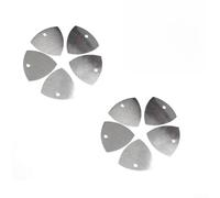 Eawfgtuw Púas de apertura de metal de acero inoxidable, herramienta de palanca fina para reparación de pantalla de teléfono móvil y tableta, color plateado