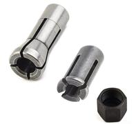 Eawfgtuw Repuesto de tuerca de boquilla de acero compatible con Makita GD0600 GD0601 GD0603, se adapta a portabrocas de 3 mm y 6 mm para accesorios de herramientas eléctricas (3 mm + 6 mm + tuerca)