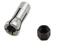 Eawfgtuw Repuesto de tuerca de boquilla de acero compatible con Makita GD0600 GD0601 GD0603, se adapta a portabrocas de 3 mm y 6 mm para accesorios de herramientas eléctricas (6 mm + tuerca)