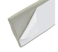 Eawfgtuw Rodapié autoadhesivo con patrón de mármol, tira anticolisión de 1 cm de grosor para esquinas de pared y decoración de tuberías, 8 cm x 200 cm (textura gris)