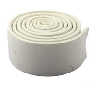 Eawfgtuw Rodapié autoadhesivo con patrón de mármol, tira anticolisión de 1 cm de grosor para esquinas de pared y decoración de tuberías, 8 cm x 200 cm (textura blanca)