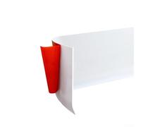 Eawfgtuw Rodapié de PVC suave x 10 cm, recorte de plástico impermeable para el hogar y el jardín, para una fácil instalación con respaldo adhesivo, diseño de borde en L para un aspecto dimensional