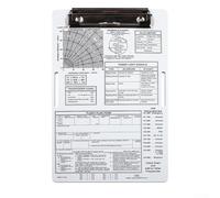 Eawfgtuw Rodillera piloto de aviación de aluminio con soporte para bloc de notas para grabación de datos de vuelo IFR y VFR, 9.5 x 6.5 pulgadas (VFR)