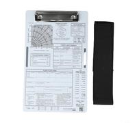 Eawfgtuw Rodillera piloto de aviación de aluminio con soporte para bloc de notas para grabación de datos de vuelo IFR y VFR, 9.5 x 6.5 pulgadas (VFR+A)