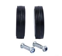 Eawfgtuw Ruedas giratorias de compresor de aire resistentes de 5 a 6 pulgadas de repuesto para ruedas de herramientas neumáticas con absorción de golpes, diseño antideslizante silencioso, taller