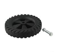 Eawfgtuw Ruedas giratorias para compresor de aire de 7 pulgadas, de goma, absorción de golpes, antideslizantes, silenciosas, compatibles con bombas de aire, máquinas sin aceite, color negro