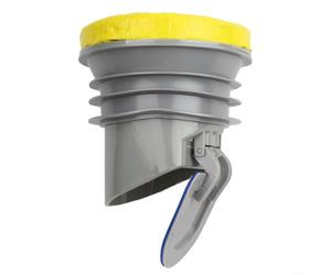 Eawfgtuw Sello de brida de inodoro con junta de goma de válvula antireflujo, kit de instalación de baño, accesorios de tubería a prueba de fugas, asiento de inodoro de tamaño estándar 125 x 125 x 80