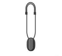 Eawfgtuw Soporte magnético para el pecho para grabadora de voz PLAUD NotePin AI, correa de cuello ajustable de liberación rápida de metal (negro)